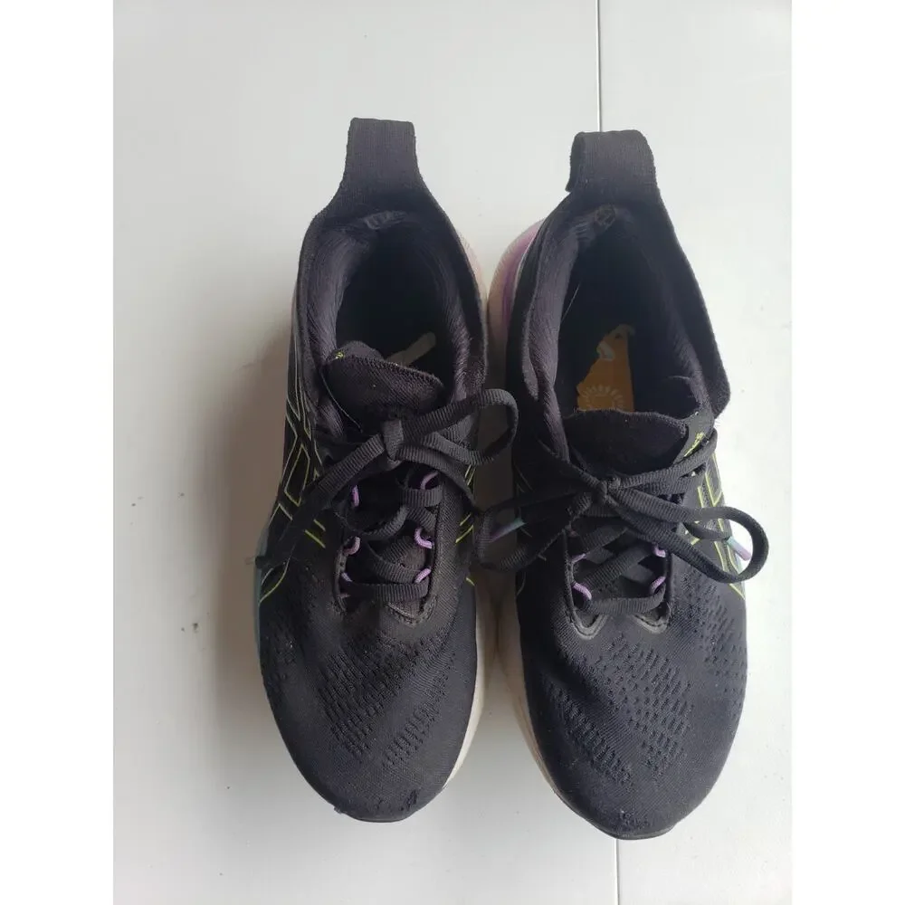 Asics Gel Nimbus 25 Shoes Size 6.5 Womens Blue Running Marathon Gym 1012B356